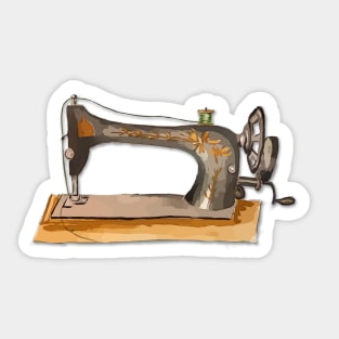 Old time sewing machine Sticker